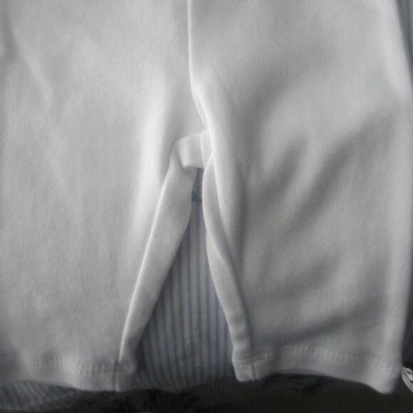 3 PIECE GIRLS  WHITE CHRISTENING SET WITH EMBROIDERED FRONT CROSS - Picture 4 of 5